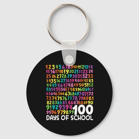 100e dag van de school leraar Kinder 100 dagen Wis Sleutelhanger (Voorkant)