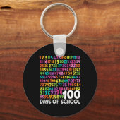 100e dag van de school leraar Kinder 100 dagen Wis Sleutelhanger (Voorkant)