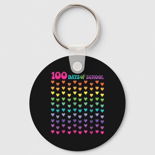 100e dag van de school leraar Kinder 100 dagen Wis Sleutelhanger (Voorkant)
