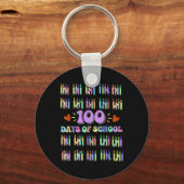 100e dag van de school leraar Kinder 100 dagen Wis Sleutelhanger (Voorkant)