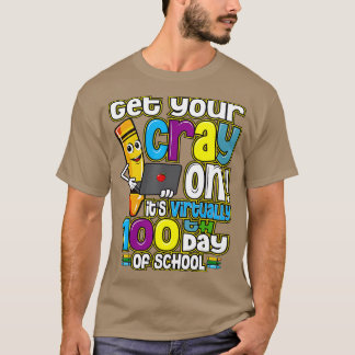 100e dag van de school Profiteer van uw kraak op v T-shirt