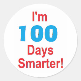 100e dag van de school ronde sticker