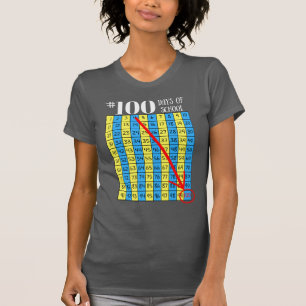 100e dag van de School T-Shirt 100s Grafiek leraar