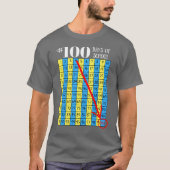 100e dag van de School T-Shirt 100s Grafiek Leraar (Voorkant)