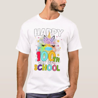 100e dag van de school Unicorn T-shirt