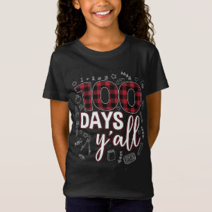 100e dag van de school voor leraren buffels rood t-shirt