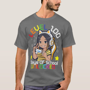 100e dag van de school voor meisjes houdt van anim t-shirt