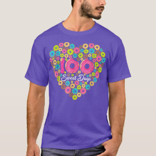 100e dag van de schooldonatie 100 zoete dagen per t-shirt