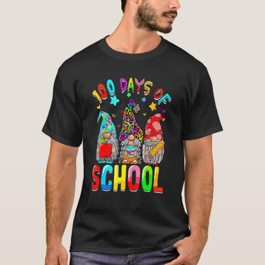 100e dag van de schoolgenomendocent 100 dagen t-shirt (Voorkant)
