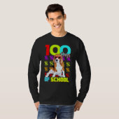 100e dag van de schooljongens Kinder beagle kostuu T-shirt (Voorkant volledig)