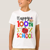 100e dag van de schoolleraar studenten Kinderen 10 T-shirt (Voorkant)