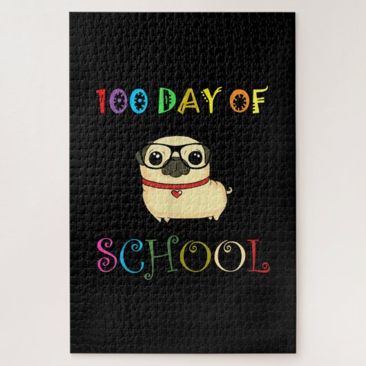 100e dag van de schoolplein, Kinderen vrolijk Legpuzzel (Verticaal)