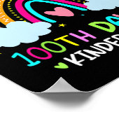 100e dag van de schoolregenboog voor kinderen 100  poster (Hoek)