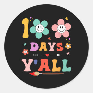 100e dag van de schoolreis 100 dagen jullie leraar ronde sticker