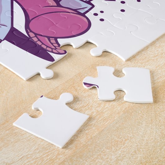 100e dag van de schooluitnodiging legpuzzel (Zijkant)