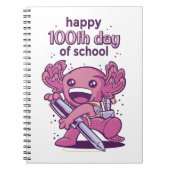 100e dag van de schooluitnodiging notitieboek (Voorkant)