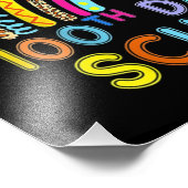 100e dag van het schoolonderwijzend hart foto afdruk (Hoek)