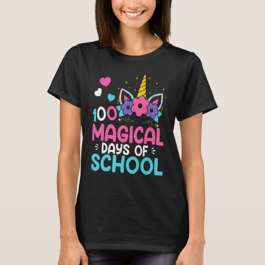 100e dag van het Shirt voor kinderopvang voor meis (Voorkant)