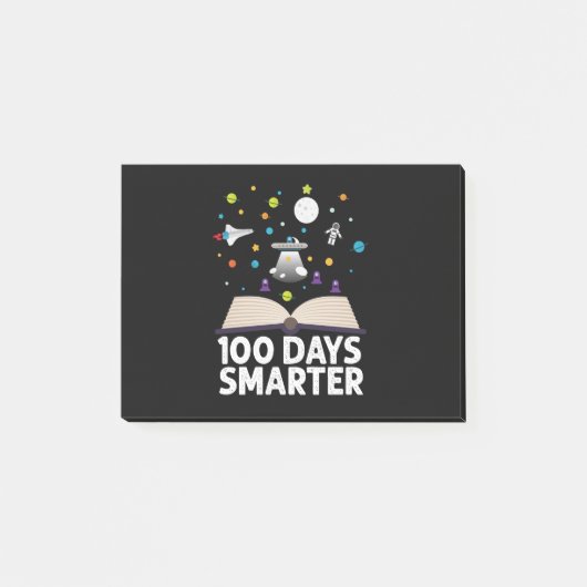 100e dag van school 100 dagen slimmer boeken ruimt post-it® notes (Voorkant)