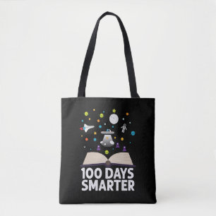 100e dag van school 100 dagen slimmer boeken ruimt tote bag