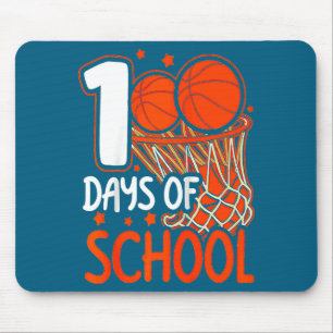 100e dag van school basketbal kinderen 100 dagen v muismat