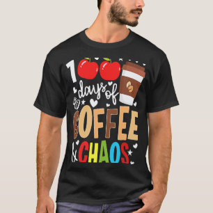 100e Dag van School Koffie Prek Kleuterschool Lesg T-shirt