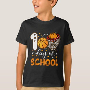 100e dag van schoolBasketball Kinderen 100 dagen S T-shirt
