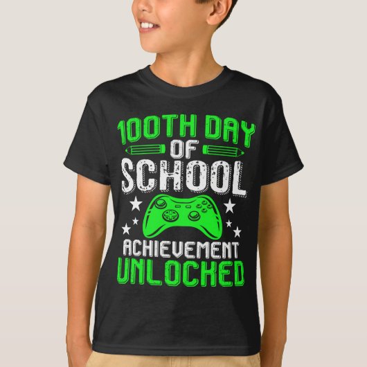 100e dag van schoolbeoefening zonder grenzen t-shirt (Voorkant)