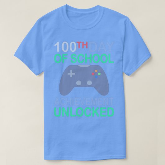 100e dag van schoolbezetting onvergrendelde klassi t-shirt (Design voorkant)