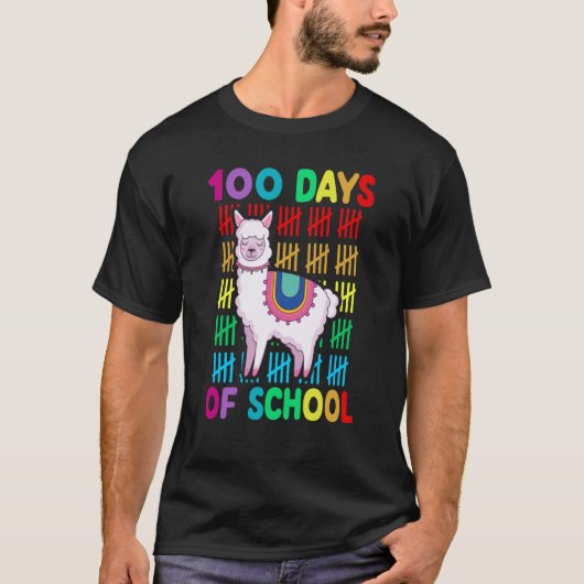 100e dag van schooldier Happy 100e dag K T-shirt (Voorkant)
