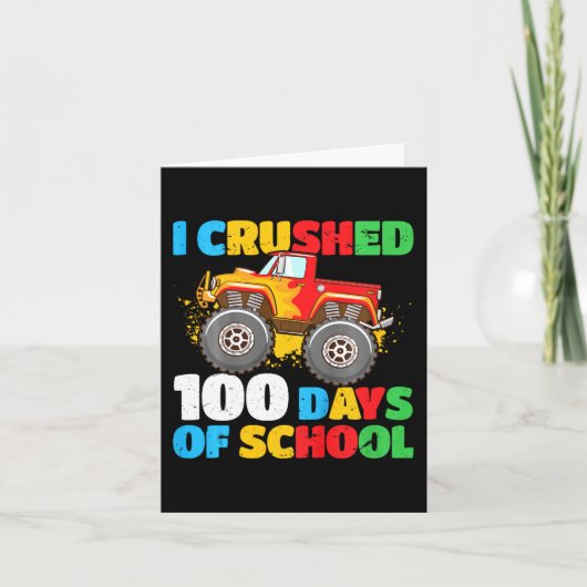 100e dag van schooljongens heb ik 100 dagen lang o kaart (Voorkant)