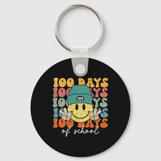100e dag van schoolleraren 100 dagen 1 sleutelhanger (Voorkant)