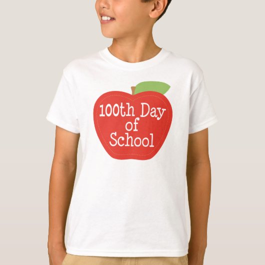 100e dag van schoolplein t-shirt (Voorkant)