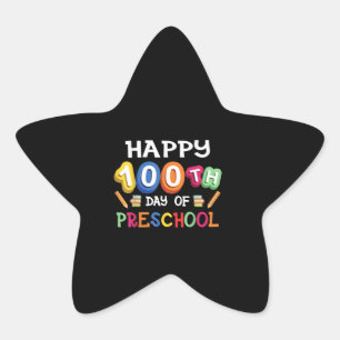 100e dag voorschoolse 100 Schooldagen Ster Sticker