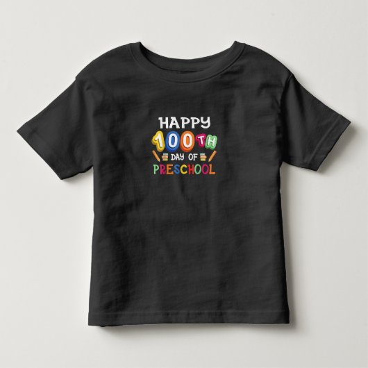 100e dag voorschoolse kinder shirts (Voorkant)