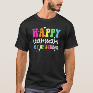 100e Dag Wiskunde Leraar Wiskunde Formule Gelukkig T-shirt