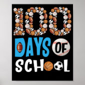 100e dagen van de basishonkbalschool op school poster (Voorkant)