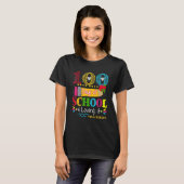 100e dagen van de school en het liefhebben van het t-shirt (Voorkant volledig)