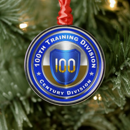 100e divisie Kerstmis Metalen Ornament (Boom)
