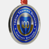 100e divisie Kerstmis Metalen Ornament (Rechts)