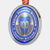 100e divisie Kerstmis Metalen Ornament (Links)
