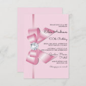 100e Eeuwige Juwelen Boog & Lint Verjaardag Kaart (Voorkant / Achterkant)