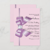 100e Eeuwige Juwelen Boog & Lint Verjaardag Kaart (Voorkant / Achterkant)