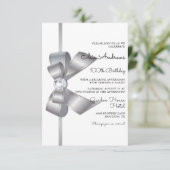 100e Eeuwige Juwelen Boog & Lint Verjaardag Kaart (Staand voorkant)