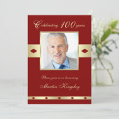 100e foto Verjaardagsfeestuitnodiging Bourgondië Kaart (Staand voorkant)