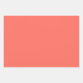 100e geboorte koraal/wit willekeurig nummerpatroon inpakpapier vel (Voorkant 3)