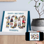 100e geboorte-uitloop nummer 100 fotocollage kaart<br><div class="desc">Zeg Happy Birthday tegen iemand speciaal met een unieke fotokaart. Het fotomalplaatje is opstelling voor u om uw foto's toe te voegen, werkend van de bovenkant van elk aantal. Je kunt de naam ook bewerken van opa tot vader, opa, overgrootvader of iemands naam - wat je maar wilt. De fotocollage...</div>
