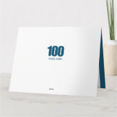 100e geboorte-uitloop nummer 100 fotocollage kaart (Achterkant)