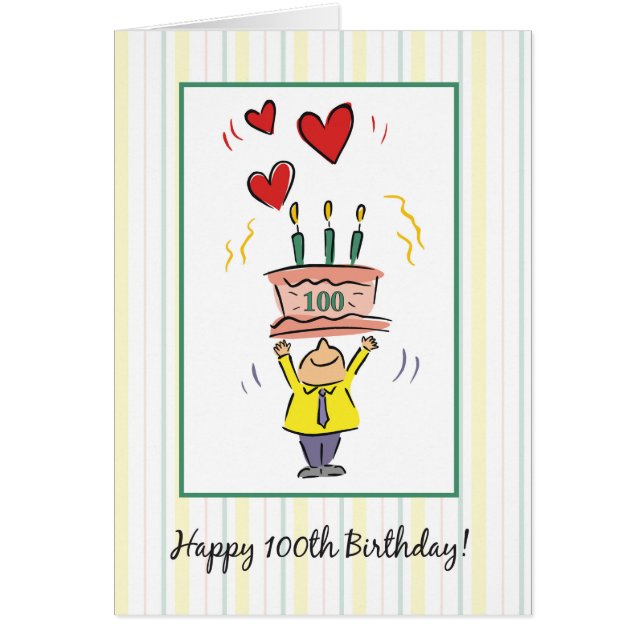 100e geboortedag Harten (Voorkant)