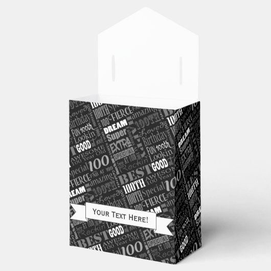 100e gepersonaliseerd monogram van de Fun-partij Bedankdoosjes (Geopend)